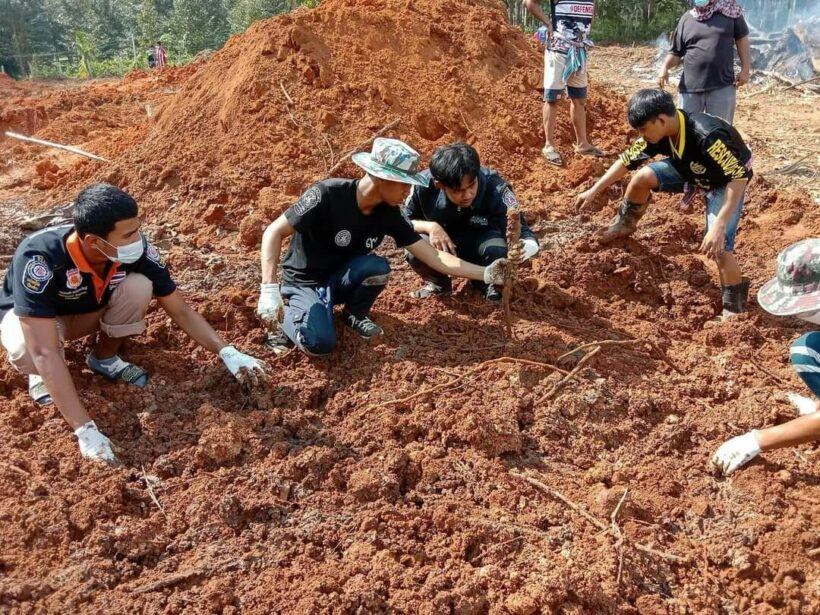 Human bones found in tank buried at Surat Thani plantation