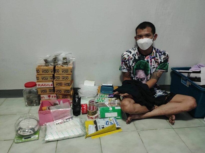 Police arrest man who made 75,000 baht a month selling cannabis on Facebook, Line