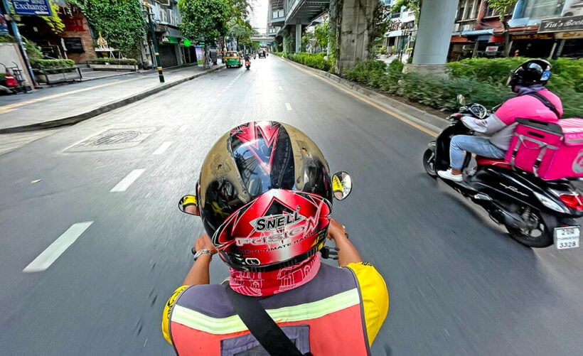 Getting a motorcycle taxi in Bangkok, or anywhere in Thailand