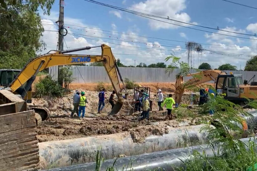 Gas pipe falls on Rayong construction worker, kills him