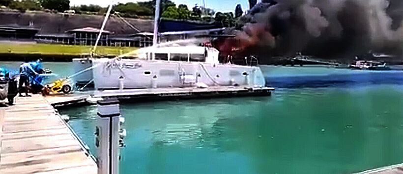 Phuket Yacht destroyed in fire, damage valued around 16 million baht