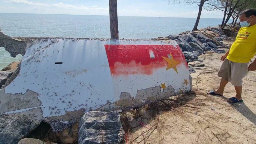 Piece of suspected Chinese rocket washes up on Thai beach