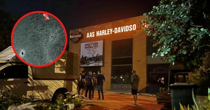 UPDATE: Police identify foreigners involved in shooting at Pattaya’s Harley-Davidson shop