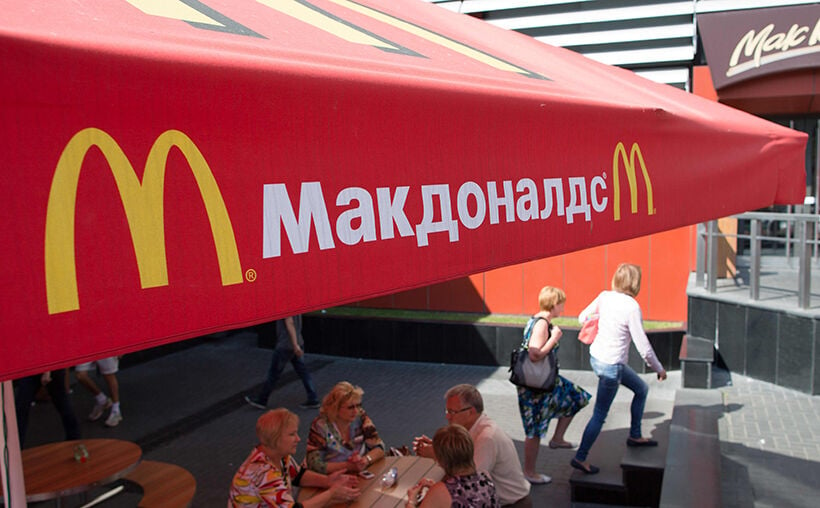 Ronald not ‘Lovin’ It’ as fast-food giant McDonald’s legs it from Russia