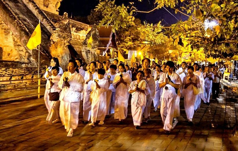 Visakha Bucha Day 2022. Today is the substitute public holiday.