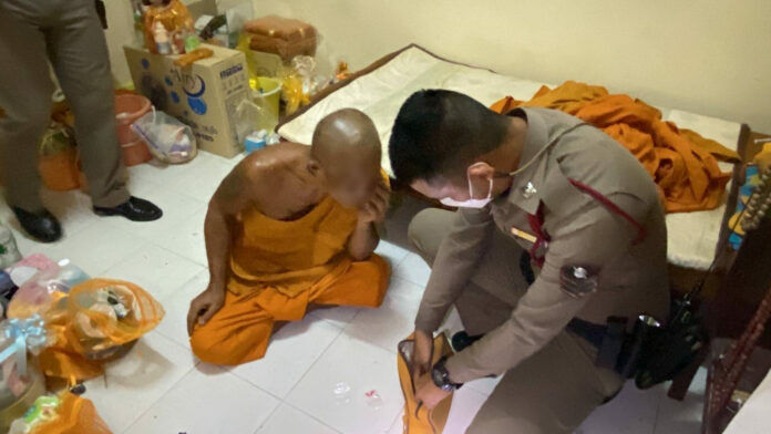 Chon Buri monk claims illegal drugs helped him meditate