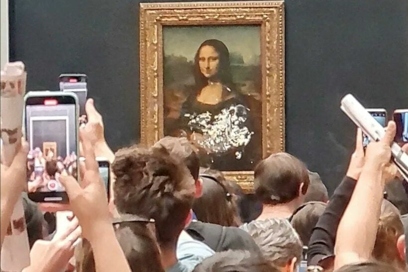 Climate change activist smears cream on Mona Lisa painting at Louvre