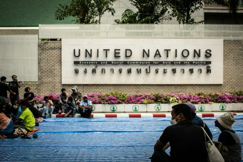 Demonstrators storm UN building to protest NPO law