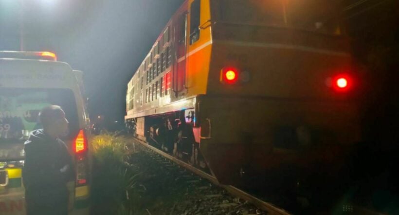 Man speaking on the phone in northeast Thailand accidentally hit by train