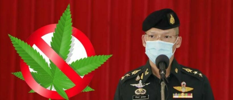 Thailand’s MOD bans use of cannabis on army premises