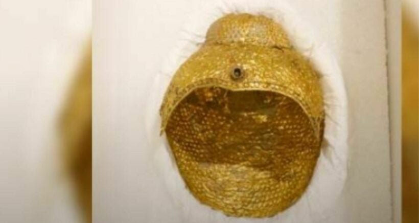 Ancient gold Buddha artifact comes home