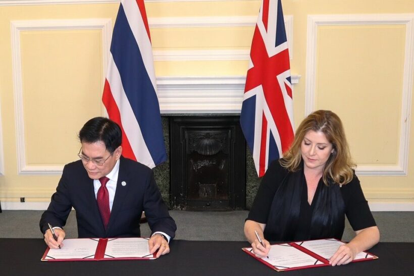 Thailand and UK sign ambitious bilateral trade deal