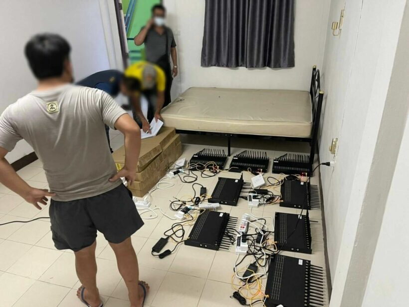 Police raid 14 scam call centres in Pattaya, resulting in one arrest