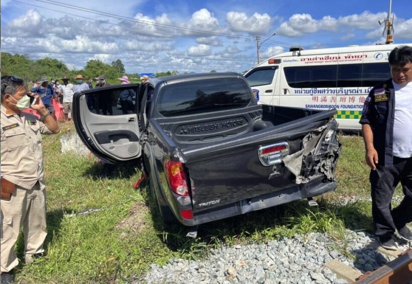 Pattaya train crashes into truck, 3 survive with minor injuries