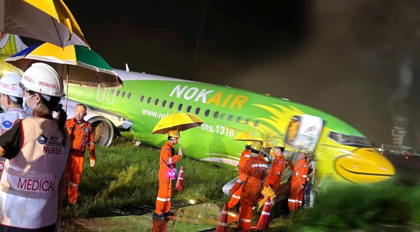 Chiang Rai runway closed after Nok Air plane skids off runway