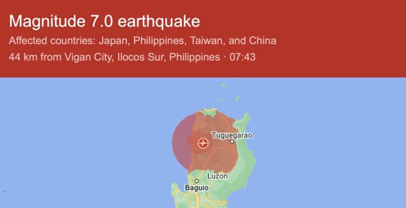 Magnitude 7 Earthquakes Hit Northern Philippine Islands Video Thaiger