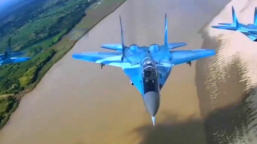 Royal Thai Air Force sends F-16 fighter jets to check air incursion by Burmese military planes