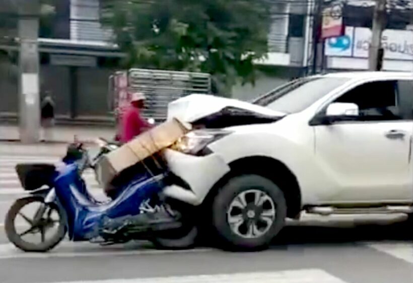 Drunk driver in 2 hit-and-runs drags motorbike taxi 300 metres