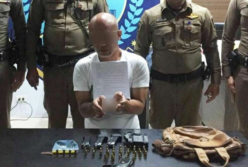 Pattaya cops arrest spurned lover armed with gun after car chase