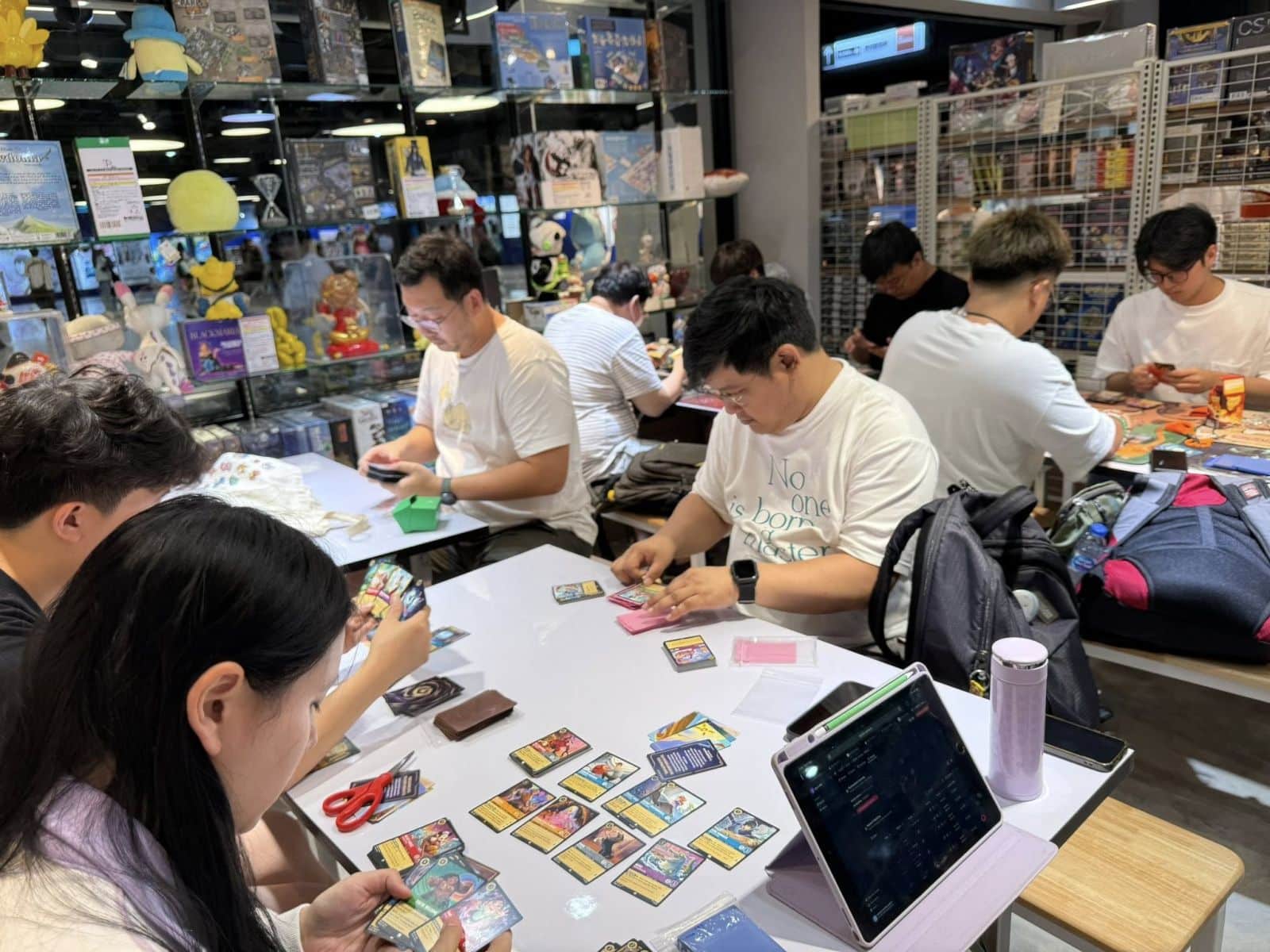 People playing board games