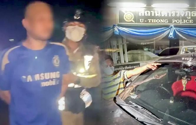 Thai druggie claims he threw rocks at cars because ghosts bullied him