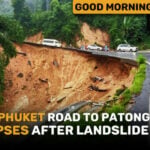 Major Phuket Road to Patong collapses after landslide | GMT | Thaiger