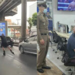 VIDEO: Canadian man arrested for rollerblading on busy Bangkok road | Thaiger