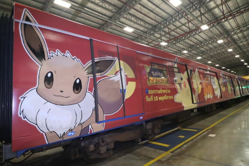 Bangkok BTS Skytrain gets Pokémon makeover