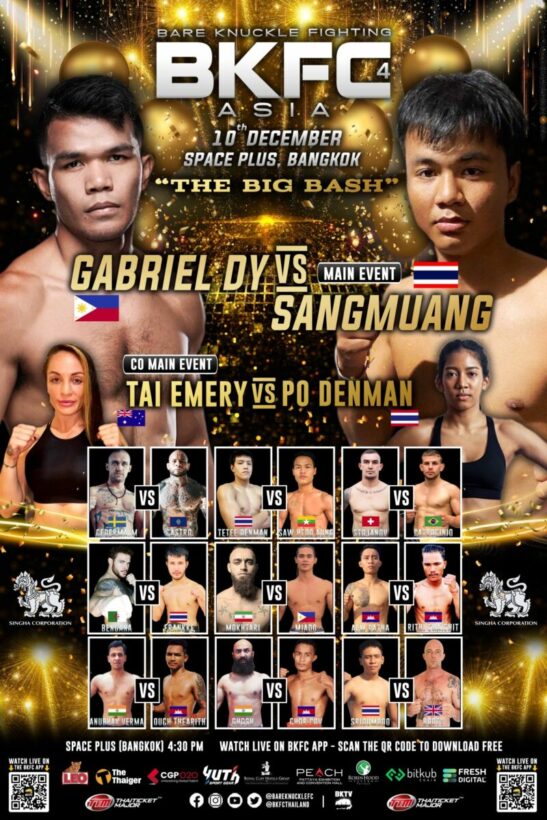 BKFC Asia 4: The Big Bash announced for December 10