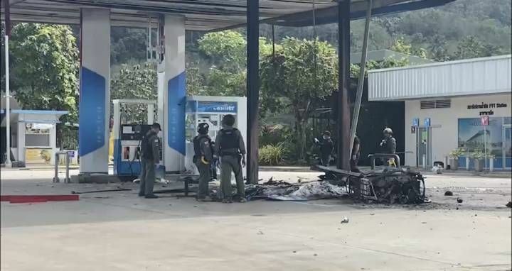 Petrol pump blown up in Yala terrorist attack