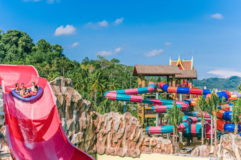 Challenge yourself with these thrilling water slides at Andamanda Phuket