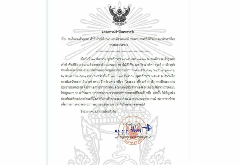 BREAKING NEWS: Thailand's Princess Bajrakitiyabha hospitalised due to heart condition | News by Thaiger