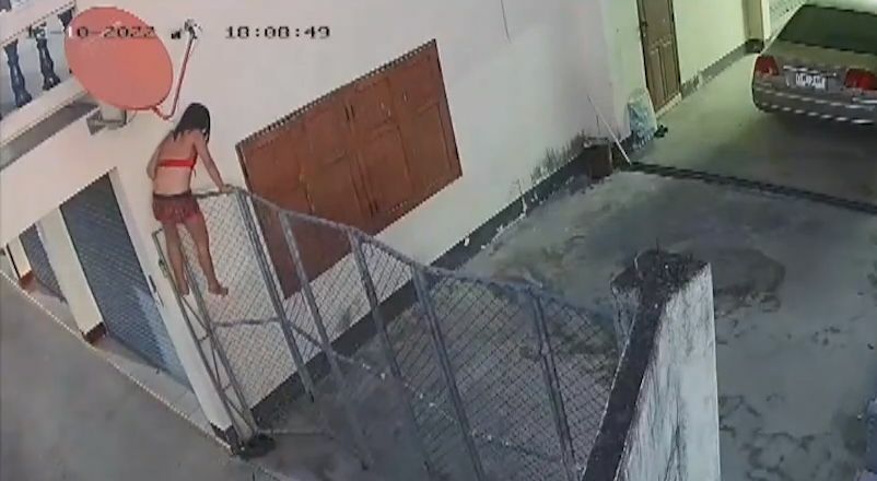 A bikini thief spotted on CCTV arrested in Chiang Mai