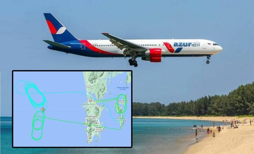 An Azur Air flight circles Phuket for hours, then aborts