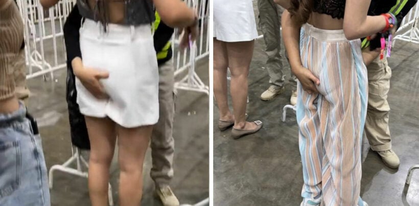 Asian chick gets boobs out during Songkran - locals/authorities