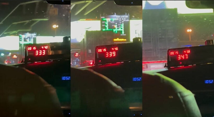 VIDEO: Taxi meter rises suspiciously quickly in Bangkok, Thailand