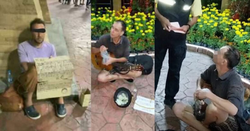 Police arrest two Russians for begging on the streets of southern Thailand