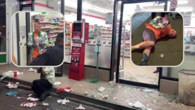 Raging Russian tourist wreaks havoc on two Pattaya 7-Eleven stores