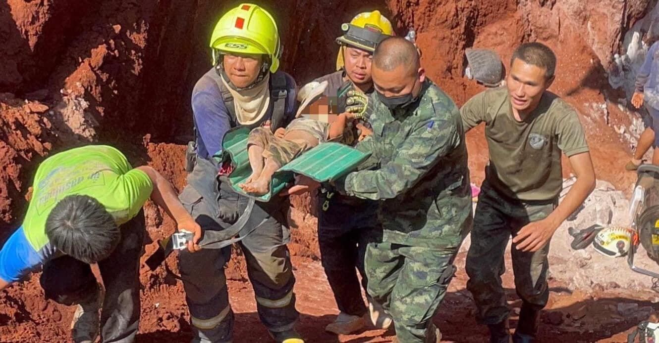 One year old rescued from 15-metre-deep hole in Thailand