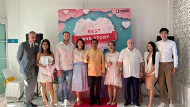 Over 100 Phuket couples tie the knot on Valentine’s Day