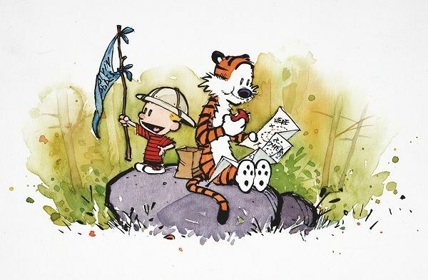 Calvin and Hobbes author comes out of his shell