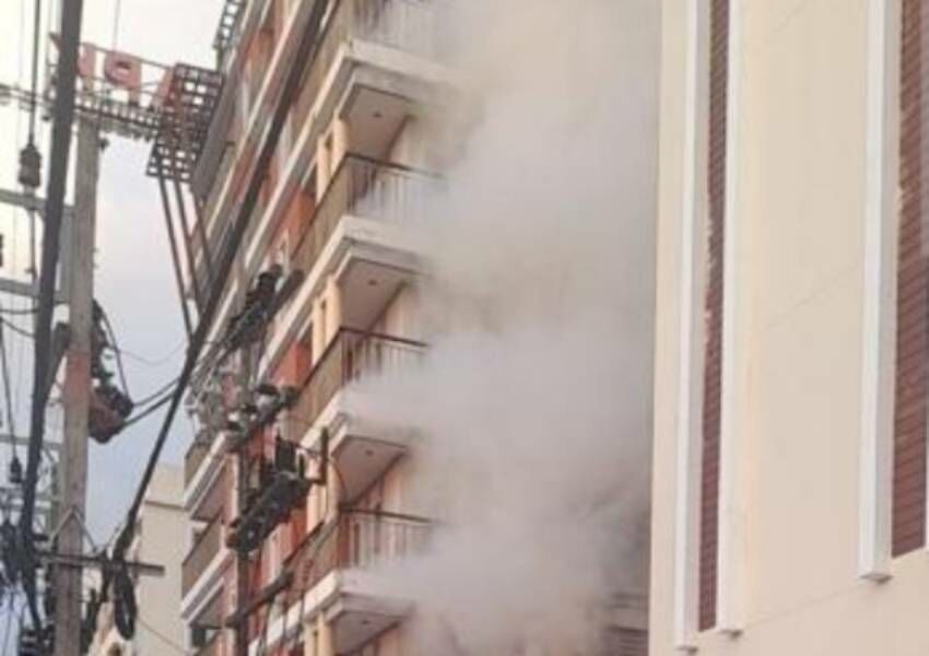 Russian woman rushed to hospital after Patong hotel fire