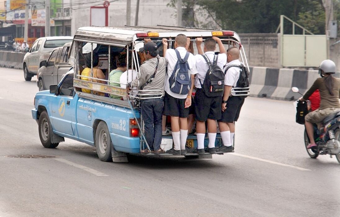 Federal baht bus standing ban puts drivers in a pickle