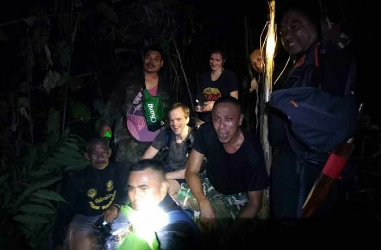 Phuket rescuers bring French tourists lost in forest to safety