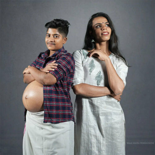 Indian transgender couple cause a stir with pregnancy photoshoot