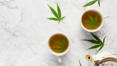 What does research say about the health benefits of cannabis tea?