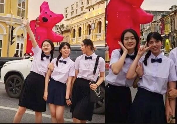 Chinese tourists bring Thai school uniform trend to famous spots in Phuket