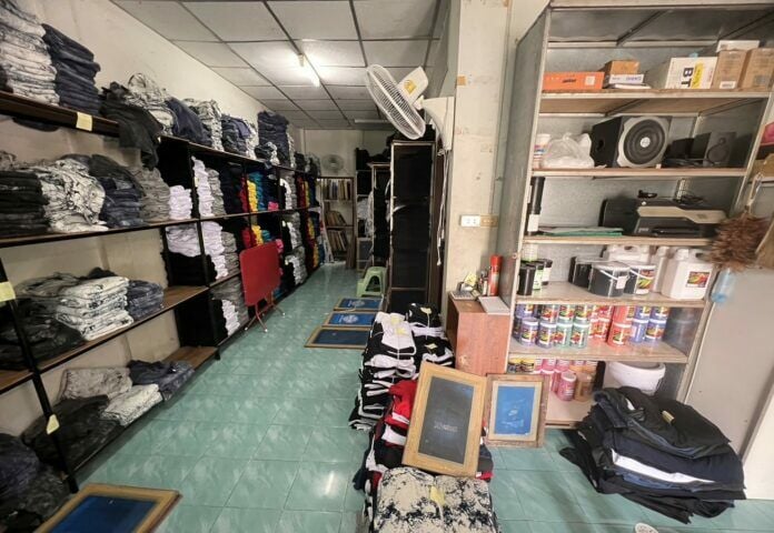 Officials raid counterfeit brand name shirt factory in Phuket