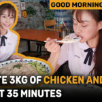 She ate 3KG of chicken and rice in just 35 minutes | GMT | Thaiger