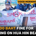 100k fine for smoking on Hua Hin Beach | GMT | Thaiger